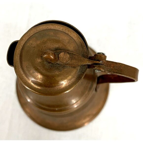 Antique Copper Tea Jug Small 4.75" Handcrafted Unsigned - Picture 5 of 7